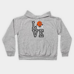 Love Basketball kawaii Kids Hoodie